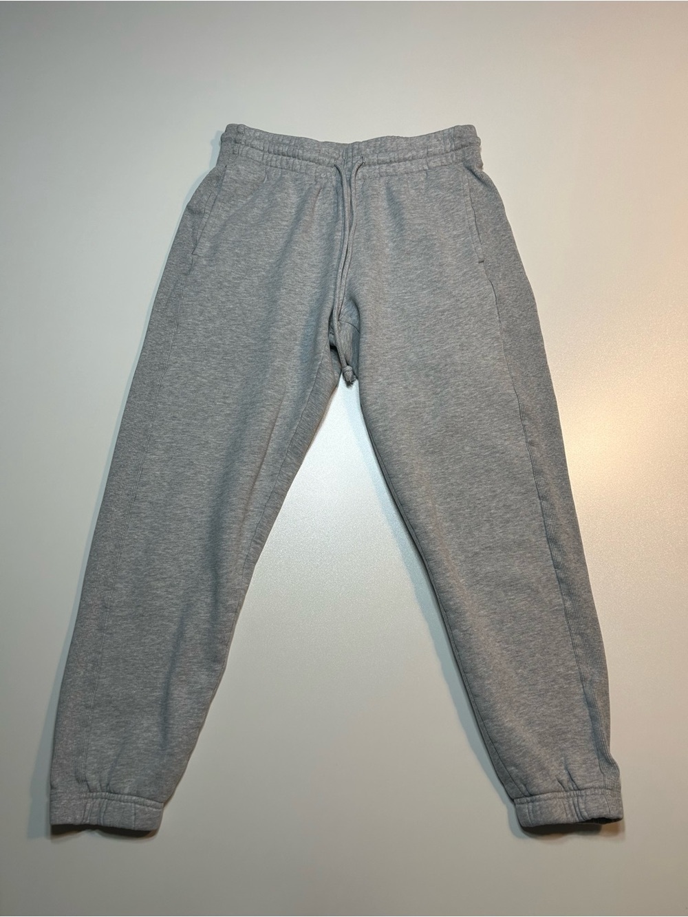 Tna Aritzia Extra Fleece Boyfriend Ribbed Jogger Grey Sweatpants